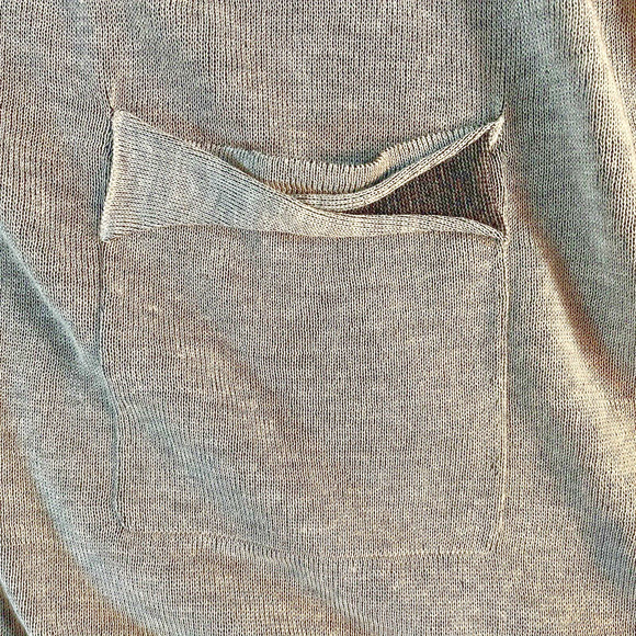 ST. JOHN Gray Zip Cardigan Size SMALL Melange/Granite Funky Design Lightweight - Picture 5 of 13